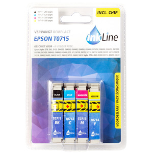 INKLINE EPSON T0715 4 PACK