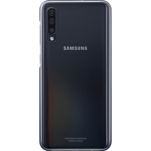 SAMSUNG Coque Samsung Galaxy A50 Rigide Design Dégradé Original Noir et Transparent