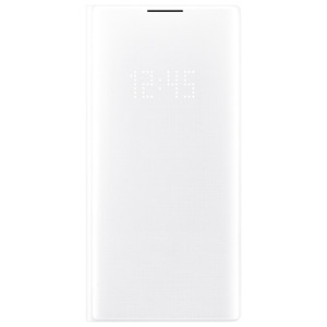 SAMSUNG Housse Galaxy Note 10 Plus Étui Porte-carte LED View Cover Original Blanc