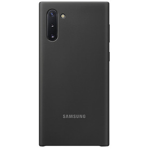 SAMSUNG Coque Galaxy Note 10 Silicone Semi-rigide Doux Compatible QI Original Noir