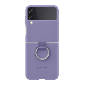 SAMSUNG SILICONE COVER WITH RING LAVENDER FOR GALAXY Z FLIP4 5G