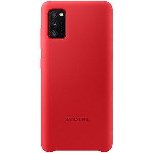 SAMSUNG Coque Samsung Galaxy A41 Semi-rigide Soft Touch Silicone Cover Original Rouge