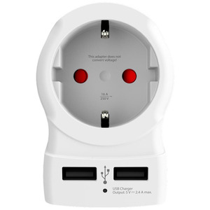 SKROSS EUROPE TO US TRAVEL ADAPTER AND USB CHARGER