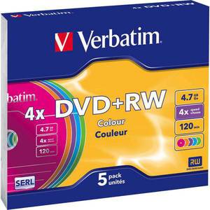 VERBATIM DVD+RW P5 CO SLI CA 4.7GB