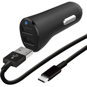 WEFIX CAR CHARGER 2 USB + USB-C CABLE