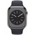 APPLE  Watch Series 8 GPS + Cellular 45mm Graphite Stainless Steel Case with Midnight Sport Band - Regular