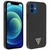GUESS Coque iPhone 12 Mini Aspect Grain Rigide Antichoc Guess Saffiano V Noir