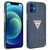 GUESS Coque iPhone 12 Mini Effet Denim Guess Jeans Series Guess Bleu Fonc