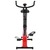 VIDAXL Vlo d'appartement magntique et mesure du pouls Noir et rouge