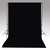 VIDAXL Achtergrond 500x300 cm katoen zwart