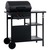 VIDAXL Barbecue  gaz avec table latrale  3 niveaux Noir