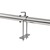VIDAXL Gril de barbecue automatique avec moteur Inox 207x45x81 cm