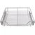 VIDAXL Panier en treillis mtallique 2 pcs 600 mm Argent