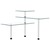 VIDAXL tagre d'angle de cuisine  3 niveaux Verre tremp