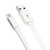 USB-kabel voor smartphone of tablet USBA-USBC 1M FLAT WHITE