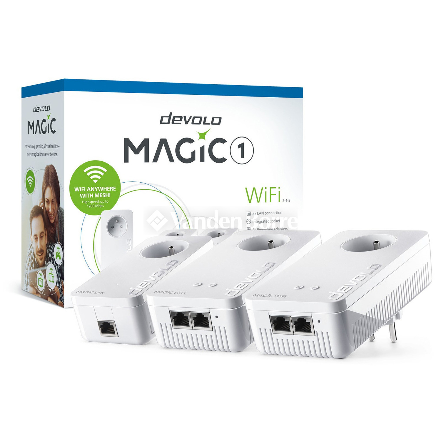 DEVOLO MAGIC 1 WIFI MULTIROOM KIT POWERLINE ADAPTER Vanden Borre