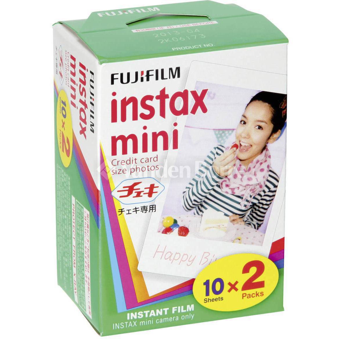 Th shuttle Mevrouw FUJIFILM INSTAX MINI FILM 2x10 | Vanden Borre