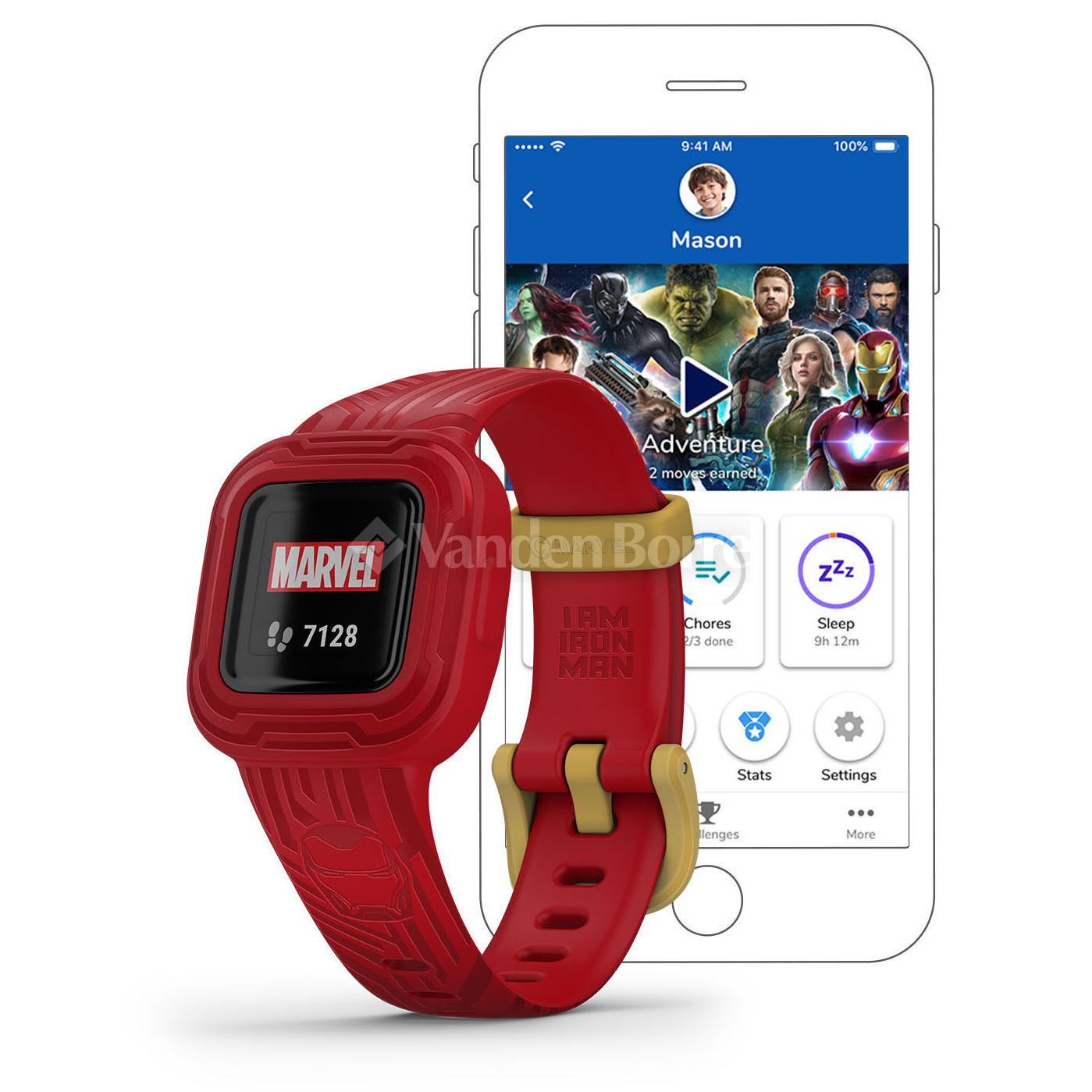 GARMIN VIVOFIT JR3 WW IRON MAN | Vanden Borre
