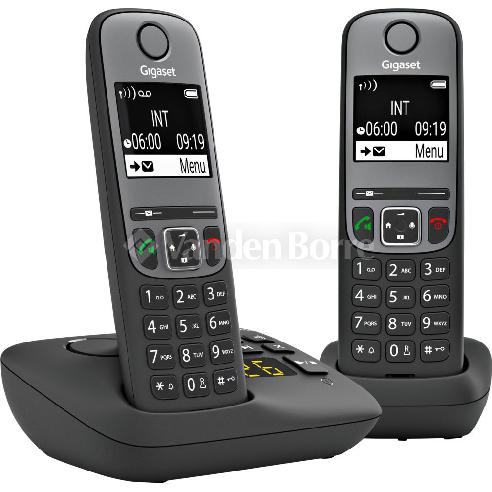 GIGASET Téléphone sans fil - AS690 Duo - Blanc pas cher 