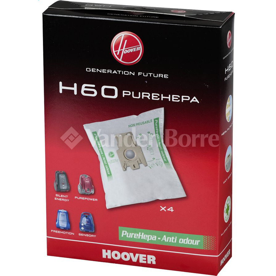 SAC ASPIRATEUR HOOVER H60 X4 PUREHEPA