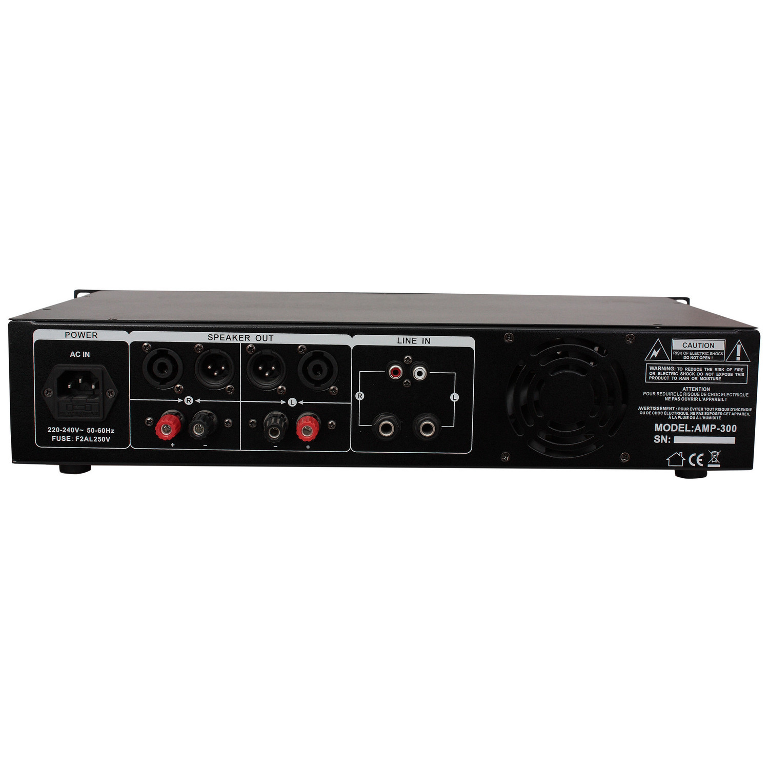 ampli sono ibiza amp 300 usb-bt