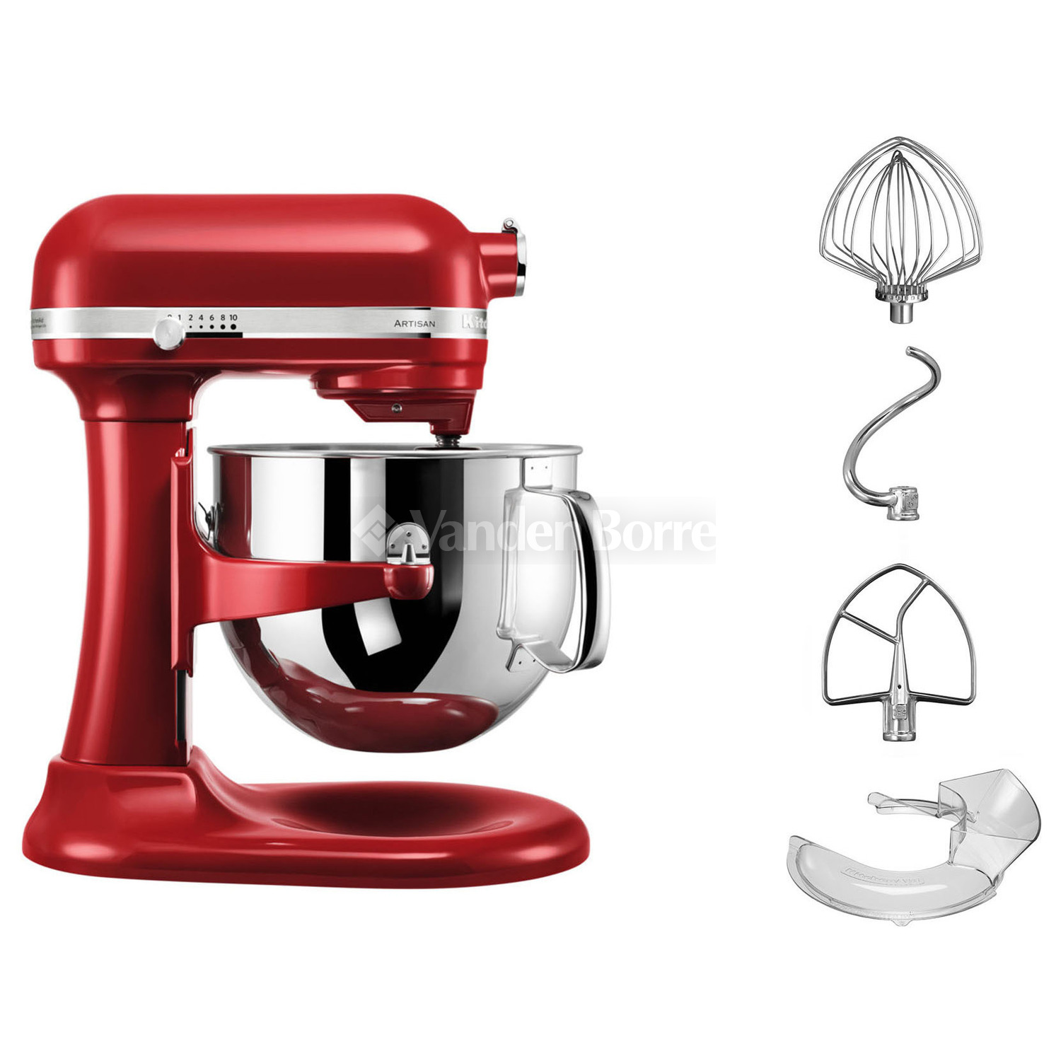 ROBOT DE CUISINE KITCHENAID ARTISAN EMPIRE RED 5KSM7580XEER Vanden Borre