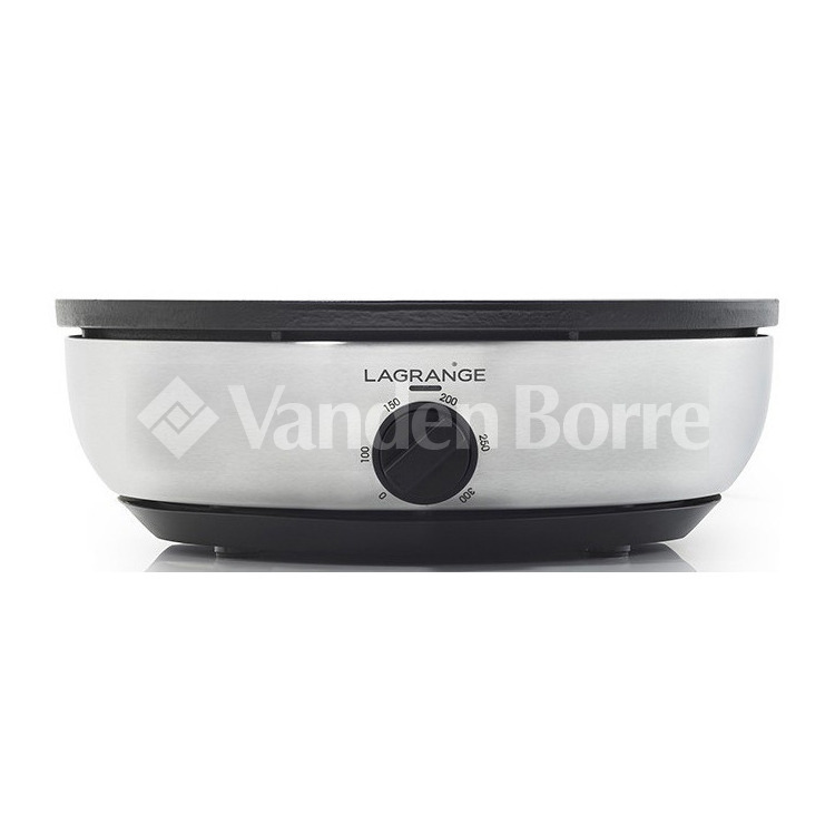 LAGRANGE Crêpes-Pfanne Pro - Professionelle Gusseisen-Platte 40cm, 3000W