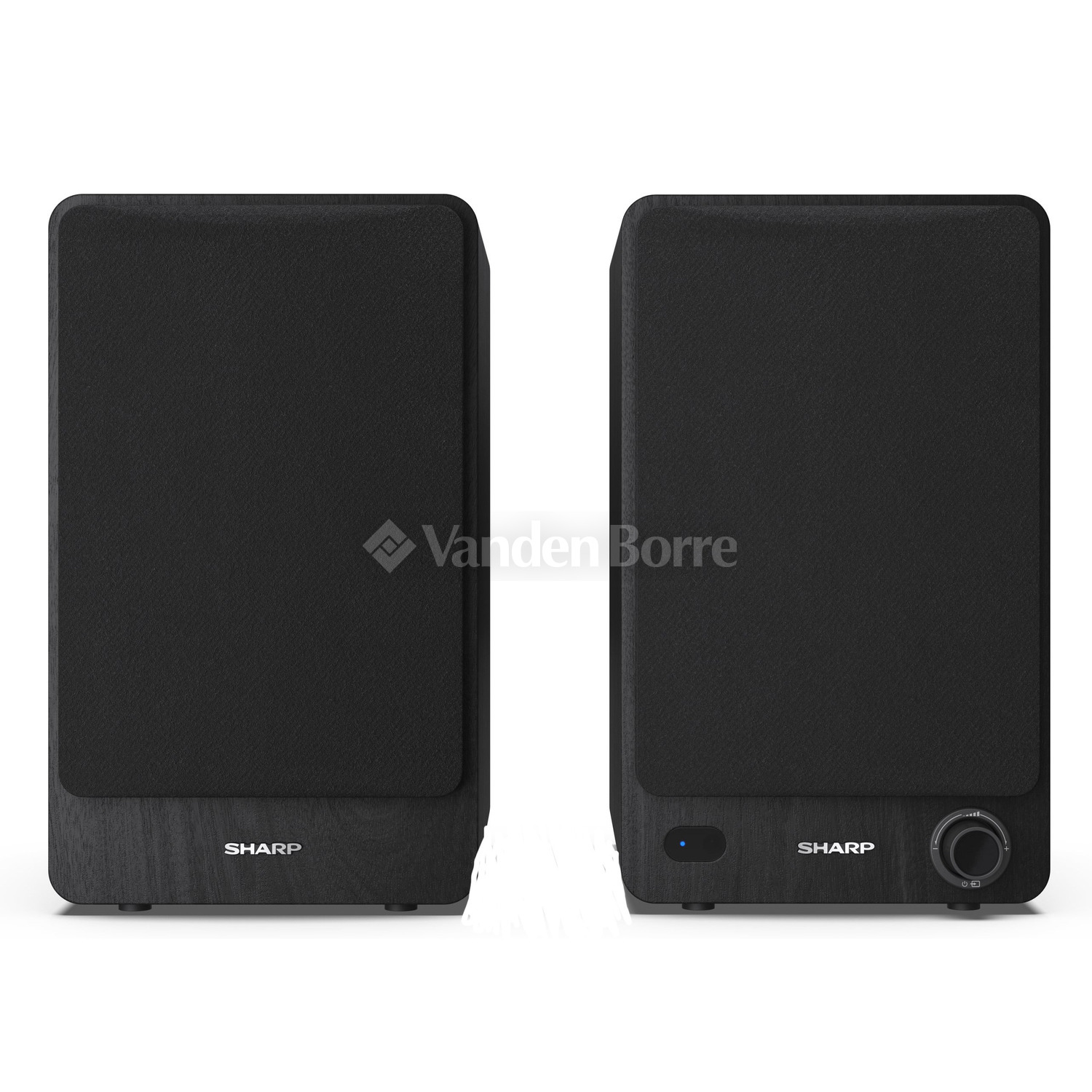 Sharp CP-SS30(BR) Paire d'enceintes étagères Actives 2 Voies, boîtier