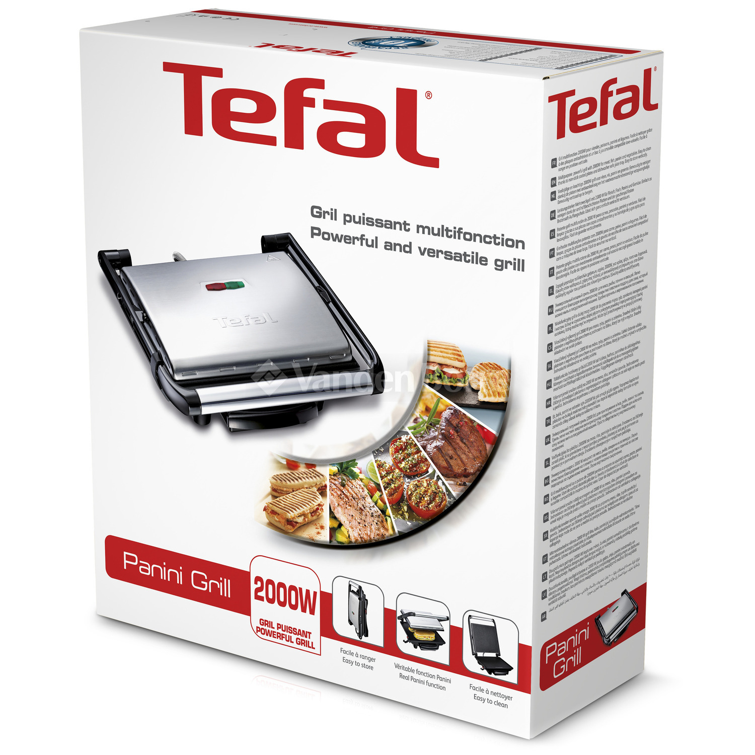 TEFAL GC241D12 GRILL PANINI ET VIANDE Multifonction chez Vanden Borre