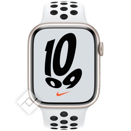 APPLE WATCH NIKE SERIES 7 GPS 45MM STARLIGHT ALU CASE WITH PURE  PLATINUM/BLACK NIKE SPORT BAND REGULAR | Vanden Borre