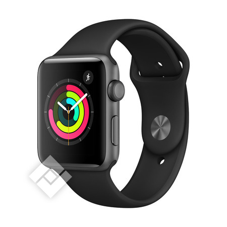 42mm space gray aluminum case with black sport band