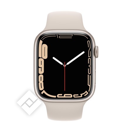 APPLE WATCH SERIES 7 GPS 45MM STARLIGHT ALU CASE WITH STARLIGHT SPORT BAND  REGULAR | Vanden Borre