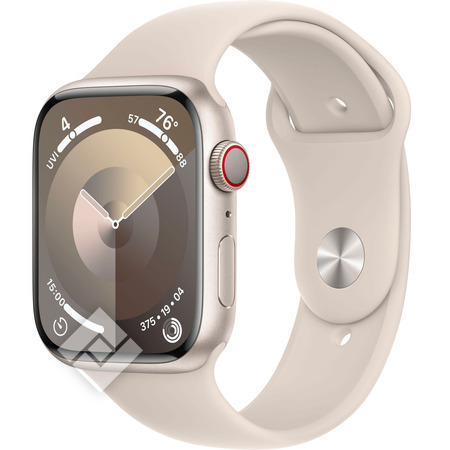 APPLE  Watch Series9 GPS + Cellular 45mm Starlight Aluminium Case with Starlight Sport Band - M/L