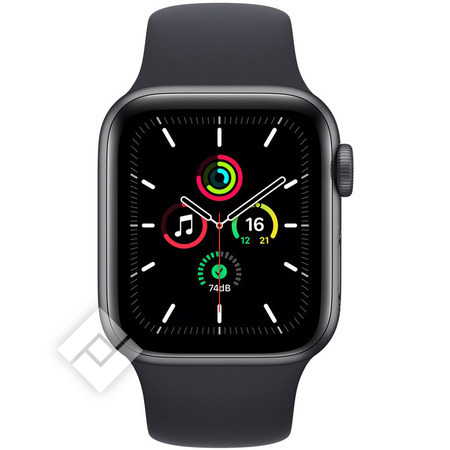 APPLE WATCH SE (2021) GPS 40MM SPACE GREY ALU, BLACK SPORT BAND (MKQ13NF/A)  | Vanden Borre