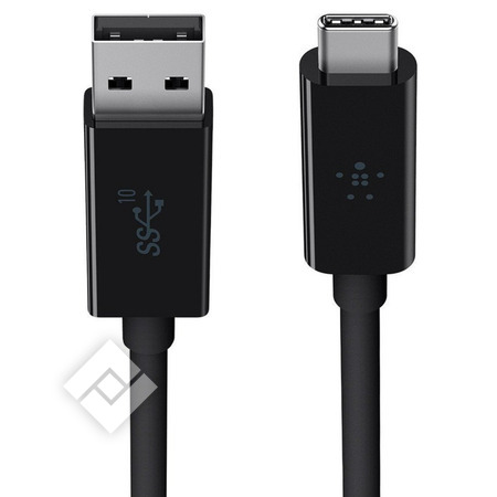 BELKIN USBA-USBC CABLE 0.9M BLK