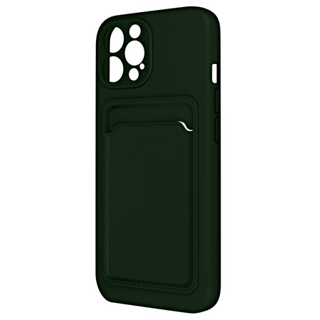 FORCELL iPhone 13 Pro Max Soft Silicone Case Kaarthouder Forcell groen