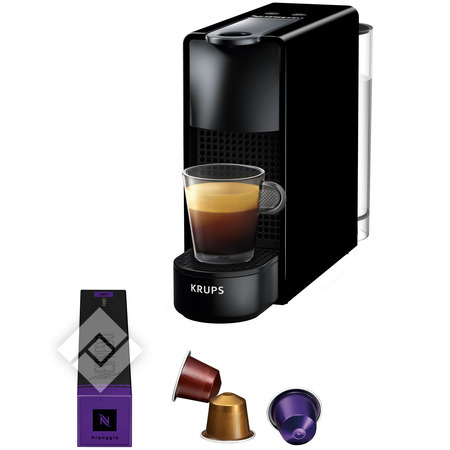 KRUPS Machine à dosettes - Nespresso - Senseo - Dolce Gusto ESSENZA MINI 110810 BLACK