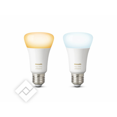 PHILIPS HUE HUE STANDAARDLAMP - WARM TOT KOELWIT LICHT - 2-PACK