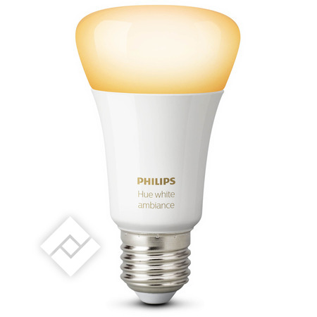 PHILIPS HUE HUE AMPOULE STANDARD - LUMIRE BLANCHE FROIDE  CHAUDE- PACK DE 1