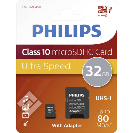 PHILIPS MICROSDHC 16GB +ADAPTER