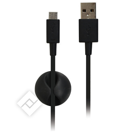 PORT DESIGNS MICRO USB CABLE + HOLDER