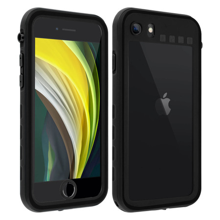 REDPEPPER Coque Apple iPhone SE 2020 / 8 / 7 Hybride Waterproof Film cran Redpepper noir