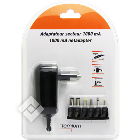 TEMIUM 1000mA ADAPTER MW3K10GS