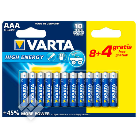 VARTA LL POWER AAA LR03 8+4